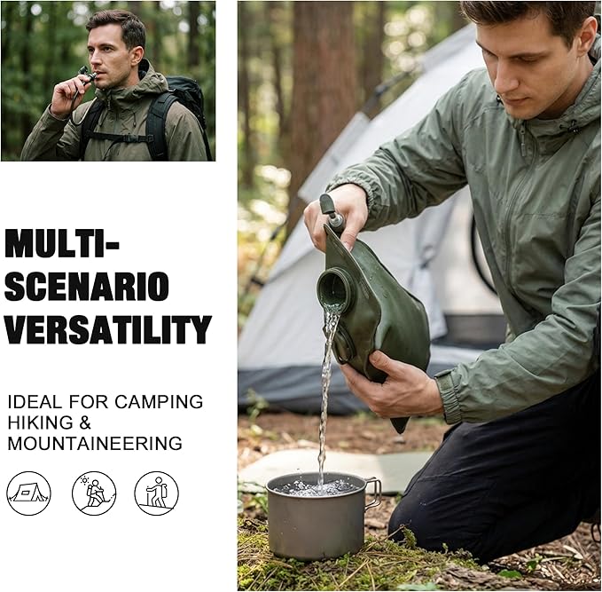 Mardingtop Hydration Bladder, 2.5 Liter Leak Proof Water Bladder,Military Hydration Pack Replacement for Hiking Biking Climbing Cycling Running Camping Backpack.