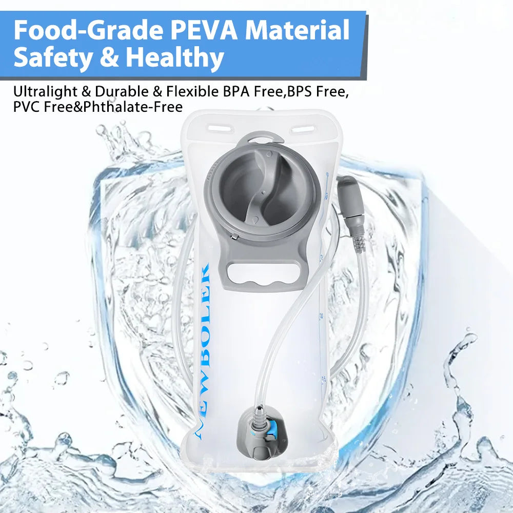 Hydration backpack with 1.5–3L water bladder reservoir