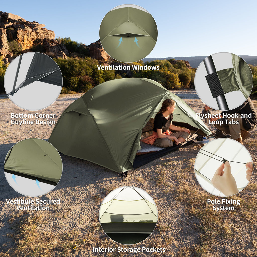 Mongar™ Pro 3-Person Ultralight Backpacking Tent